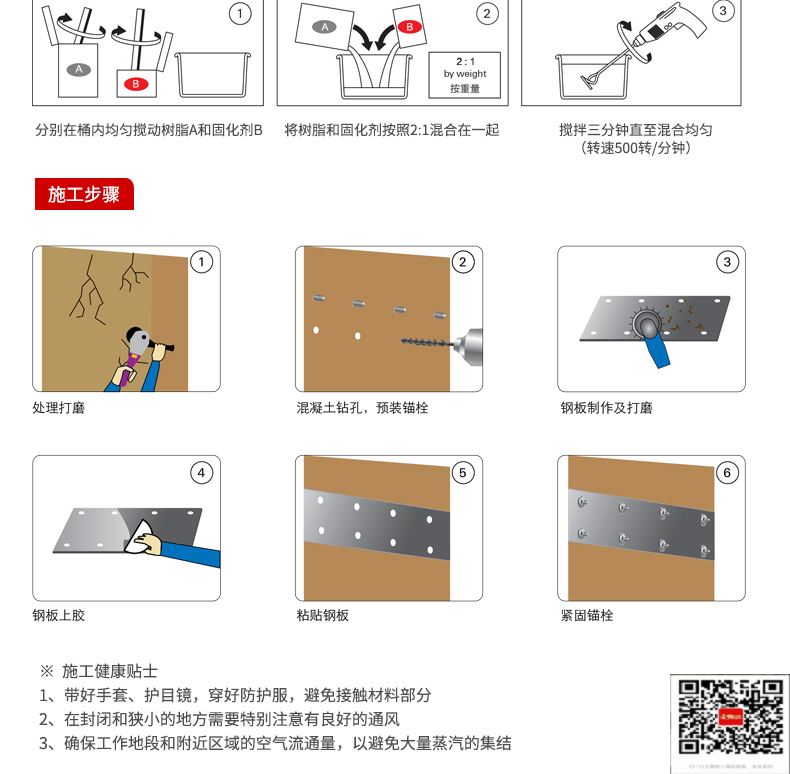 包钢英山粘钢加固施工过程